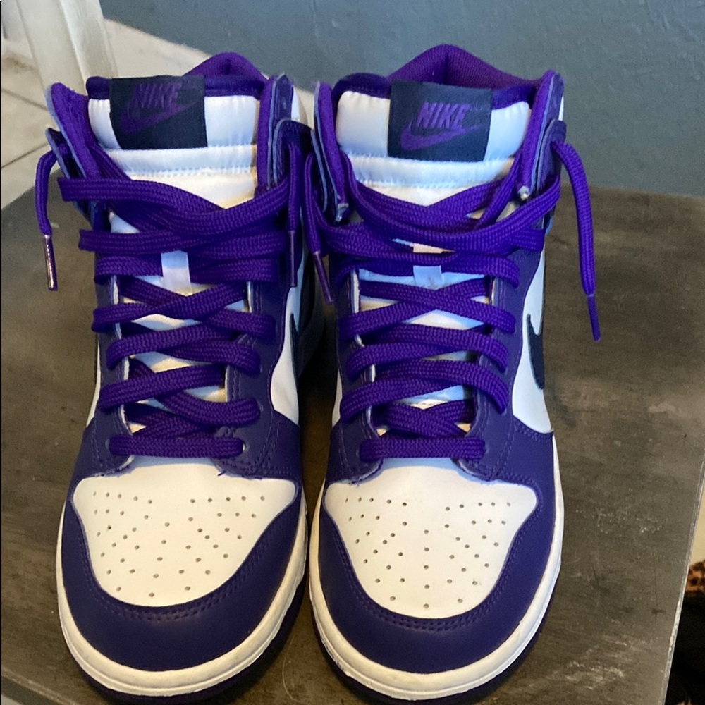 Nike Kids Sneakers Purple and White